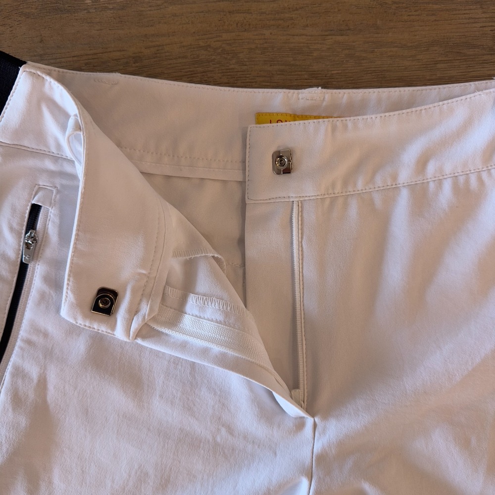 Louis Castel Women's White Golf Shorts-Size 70-U.S 4-Japanese Performance Fabric - Picture 4 of 16